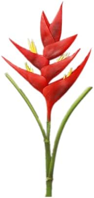 34 Inch Large Red Bird of Paradise Artificial Flower Stem