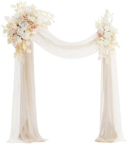 Floroom Arch Flowers with Drapes Kit Pack of 4