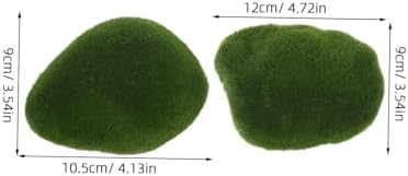 6pcs Covered Moss Decor for Indoor Greenery