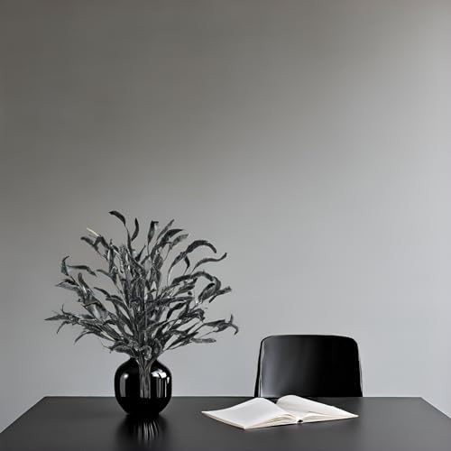 Black Dried Pampas Grass Faux Flowers 8pcs