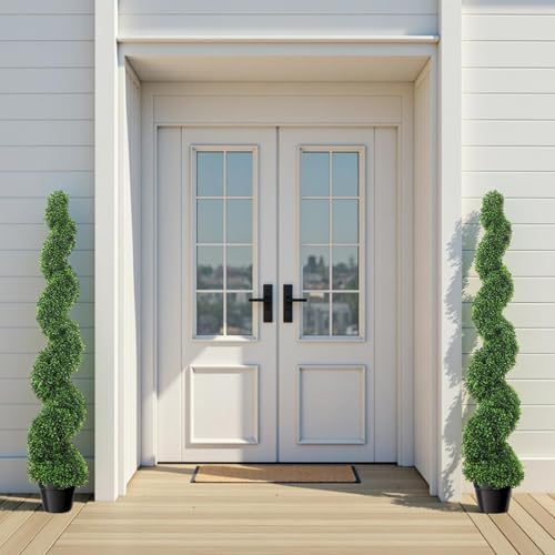 Artificial Boxwood Tree 59 Inch Outdoor Decor
