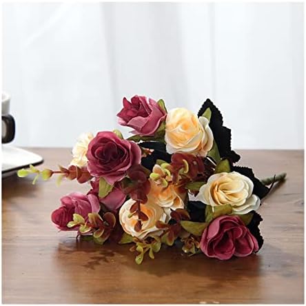 GaRcan Artificial Flowers Bouquet with Silk Rose Peony Hydrangea