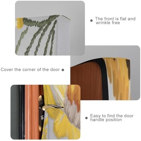 Susiyo Yellow Wildflowers Daisies Halloween Door Cover