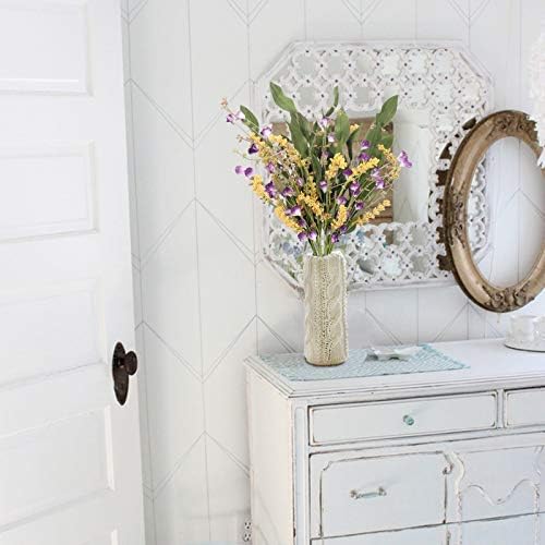 4Pcs Artificial Flowers Spring Decor Indoor Faux Plants