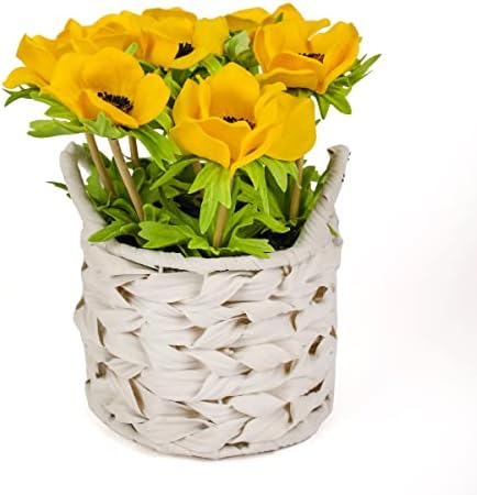 National Tree Company Artificial Flower Bouquet Yellow 10 Inches