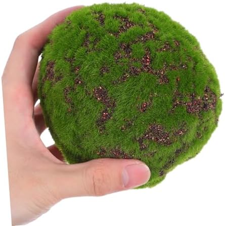 2pcs Artificial Moss Spheres Flocked Foam Greenery Decor Balls