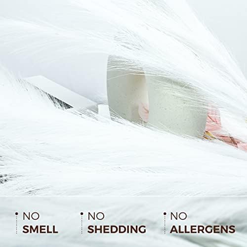 U-LIAN 12PCS White Faux Pampas Grass 24 Inch Decor