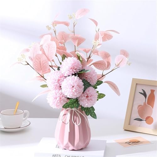 Artificial Flowers Silk White Bridal Wedding Anemone Bouquet Home Decor