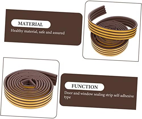 NUOBESTY Twin Door Sweeps Self Adhesive Weather Stripping