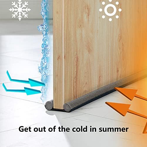 Bluelans Door Draft Stopper Weather Stripping Noise Blocker 374inch Adjustable