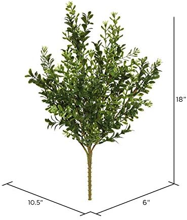 Vickerman Artificial Boxwood Bush 3 Pack 18 Inches