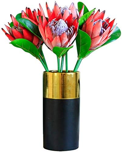 Tinsow Artificial Protea Cynaroides Red 3 Pieces