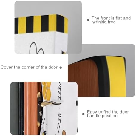 Susiyo Bees Flowers Halloween Door Cover 32x79 Inch