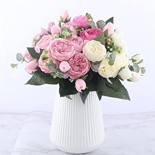 GaRcan 30cm Silk Peony Artificial Flowers Bouquet