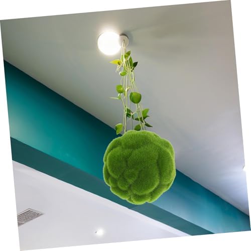 2pcs Artificial Moss Spheres Flocked Foam Greenery Decor Balls