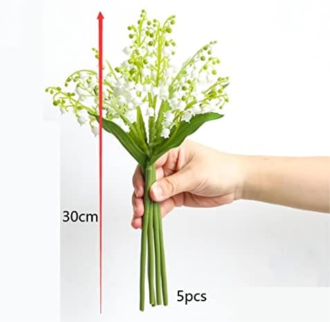Gerrit Artificial Flowers in Vase White Convallaria Decor