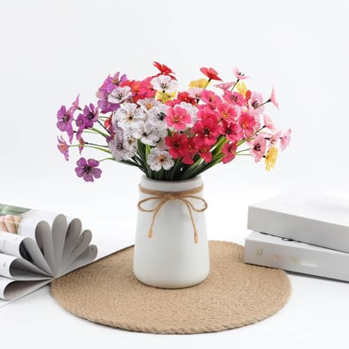 Lifelike Artificial Flowers Outdoor 4pcs Set