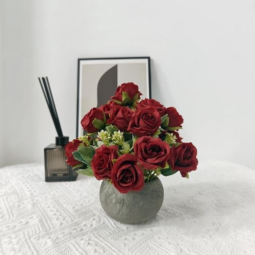NOMITY Artificial Flower Mini Potted Plant Set