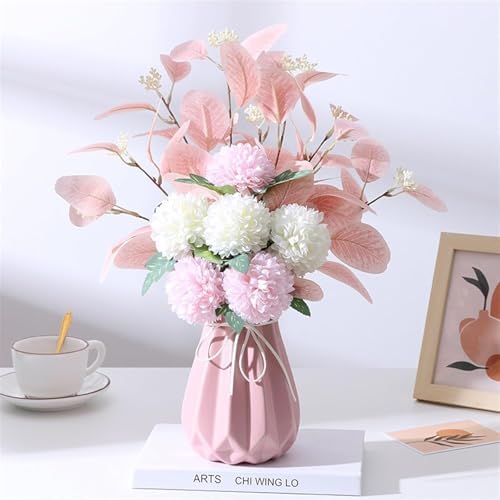 Artificial Flowers Silk White Bridal Wedding Anemone Bouquet Home Decor