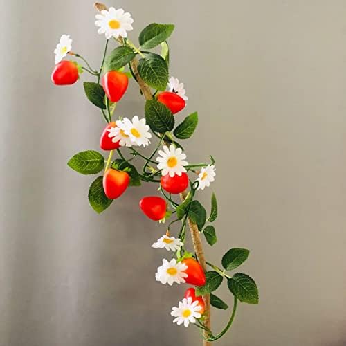 Artificial Strawberry Flower Vine Garland Wedding Decor