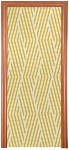 Susiyo Abstract Geometric Halloween Door Cover 32x79 in