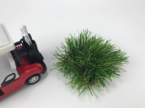 Mini Plastic Artificial Weeds Tufts DIY Fake Grass Clusters Autumn 12PCS