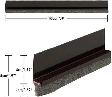 Door Draft Stopper Bottom Seal 39 In
