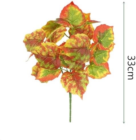 Bincy 12Pack Artificial Maple Leaves for Autumn Decor