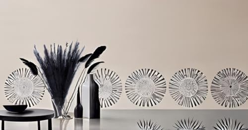 UiiziC Faux Pampas Grass 8 PCS 30 Inch Black