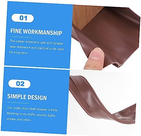 PRETYZOOM Door Draft Stopper Sealing Strip Windproof Noise Blocker