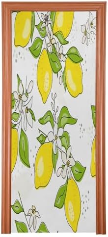 Susiyo Rellow Lemon Tree Halloween Door Cover