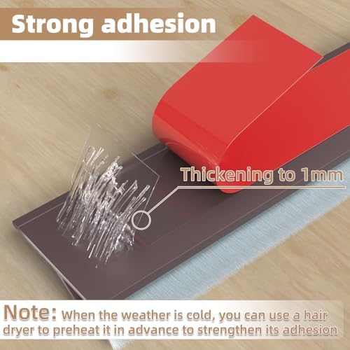 39 Inch Rubber Door Sweep with Silicone Adhesive