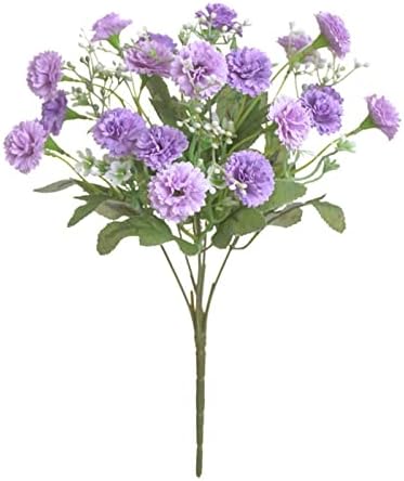 GaRcan Artificial Flowers 20 Head Bunch Lilac Carnations