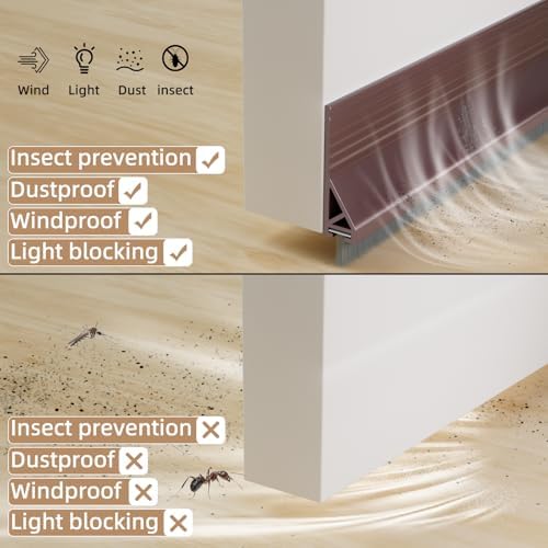 39 Inch Rubber Door Sweep with Silicone Adhesive