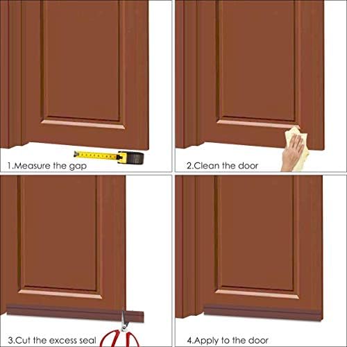 Suptikes Upgraded Door Draft Stopper 3 W x 37 L Brown