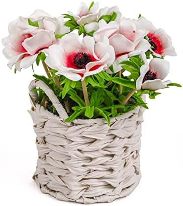 National Tree Company Artificial Flower Bouquet with Basket 1