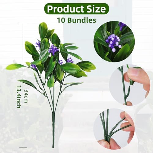 RECUTMS Artificial Hanging Rose and Shrubs for Home Decor