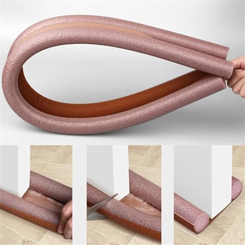 Adjustable Door Draft Stopper - 366 Inch Reduces Air Draft Noise
