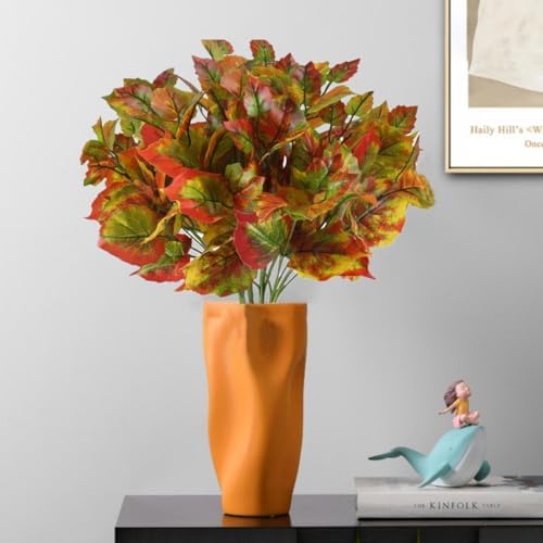 Bincy 12Pack Artificial Maple Leaves for Autumn Decor