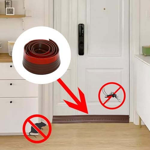 39 Inch Door Draft Stopper for Bottom of Door Brown