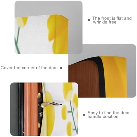 Susiyo Cute Halloween Door Cover with Stretch Fabric 32x79 in