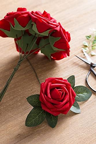 Lings Moment Artificial Rose Leaves Bulk Decor 35Pcs