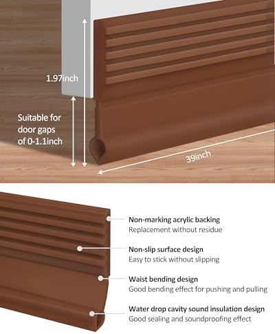 Cloorde Under Door Draft Stoppers 4pcs 39inch