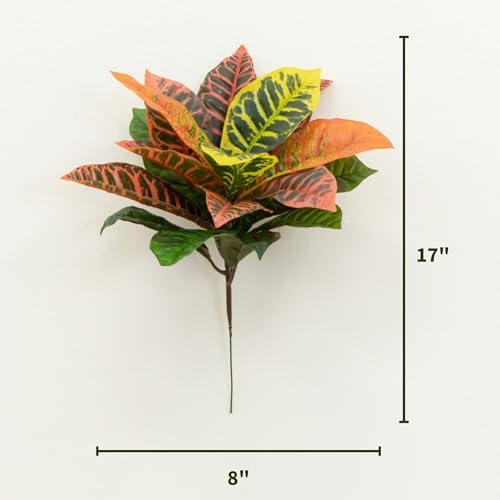 Nearly Natural 17 Garden Croton Artificial Plant Set of 6