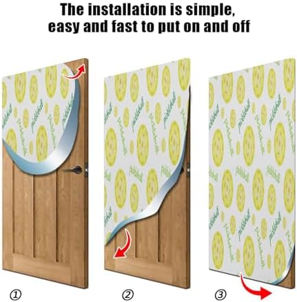 Susiyo Yellow Pickleball Halloween Door Cover