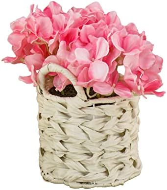 National Tree Company Artificial Hydrangea Bouquet with Basket 1