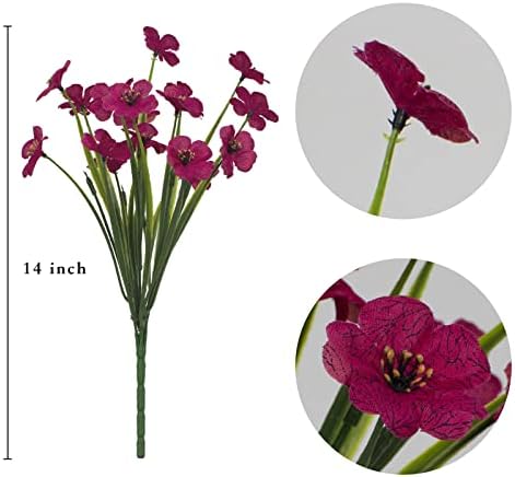 48 Bundles UV Resistant Artificial Outdoor Flowers
