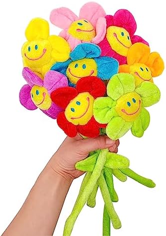KWAGOCAR 8 Pack Artificial Plush Flowers Curtain Tiebacks