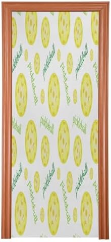 Susiyo Yellow Pickleball Halloween Door Cover