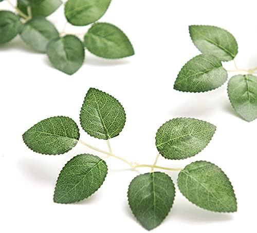 Lings Moment Artificial Rose Leaves Bulk Decor 35Pcs